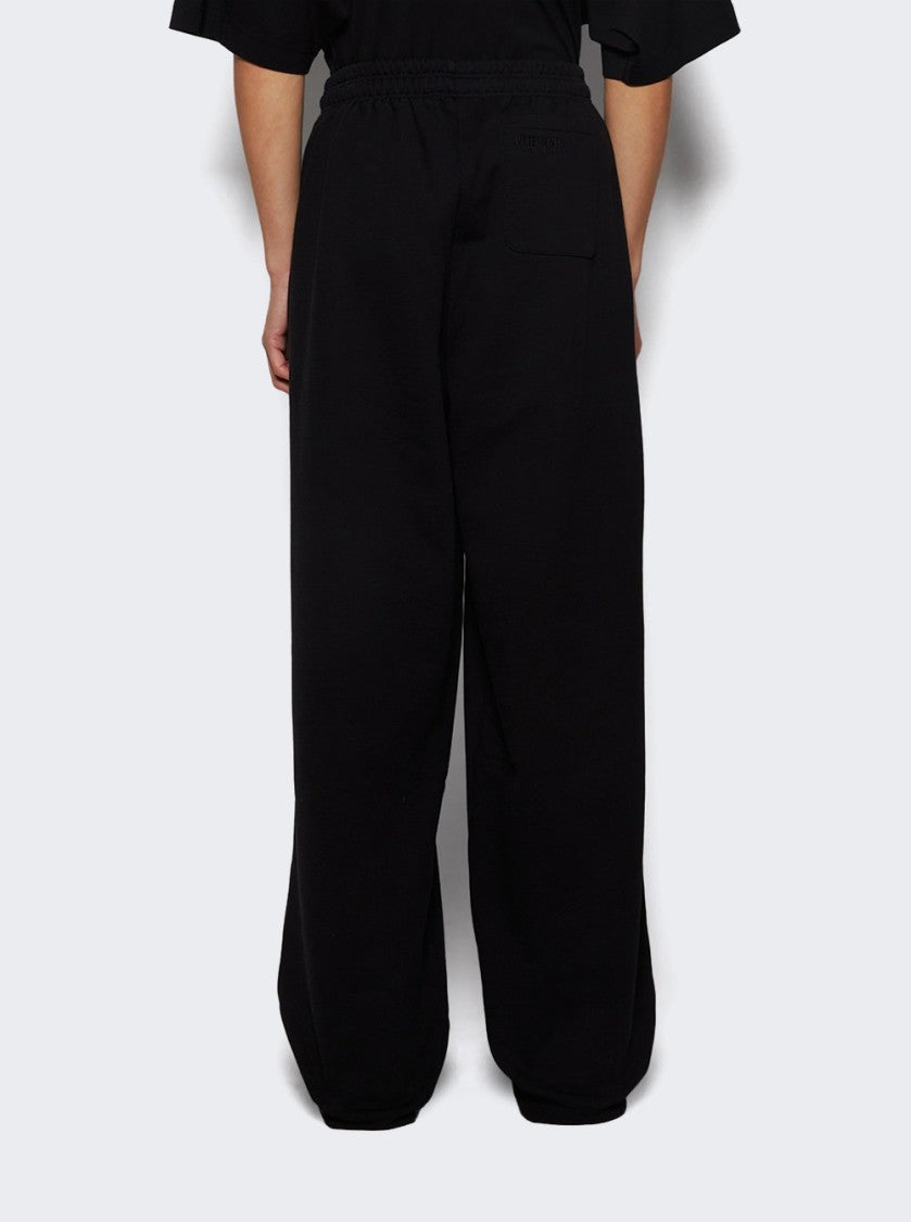 Vetements Oval Logo Sweatpants Black And White