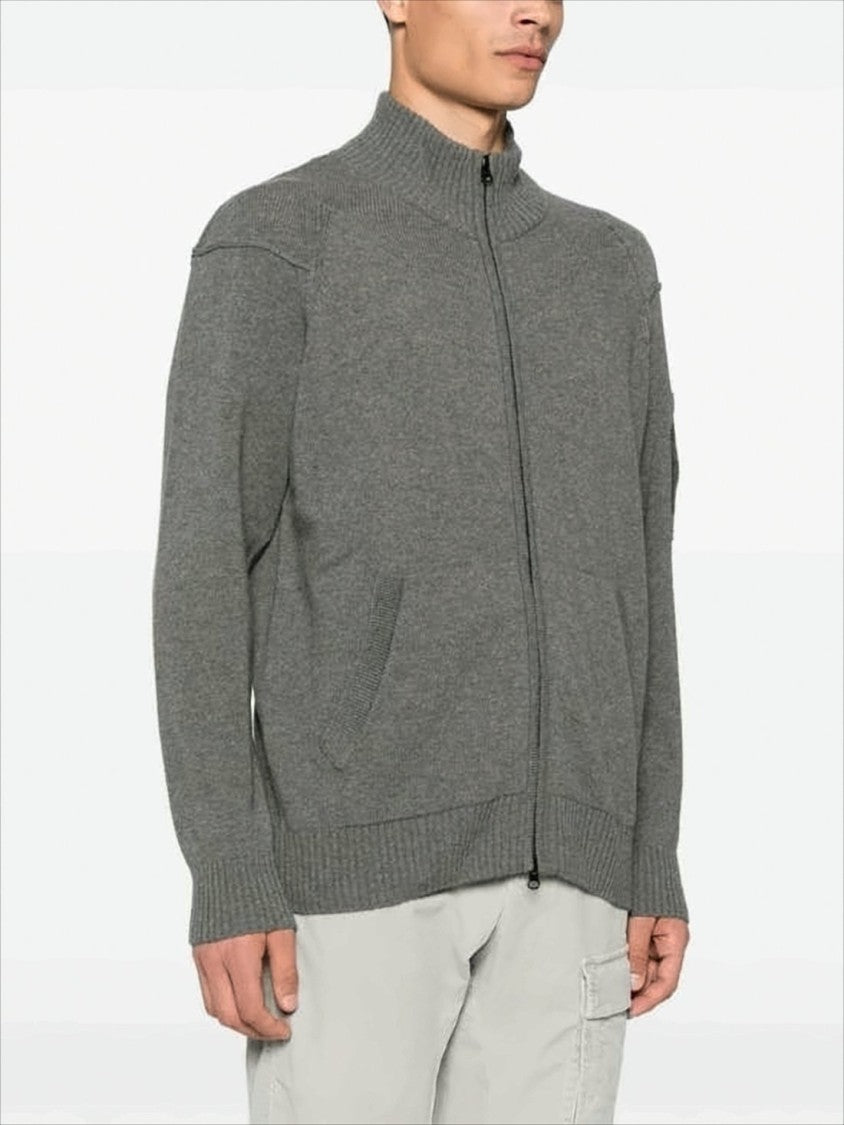 C.P. Company Ribbed Collar Zip-Up Knitwear