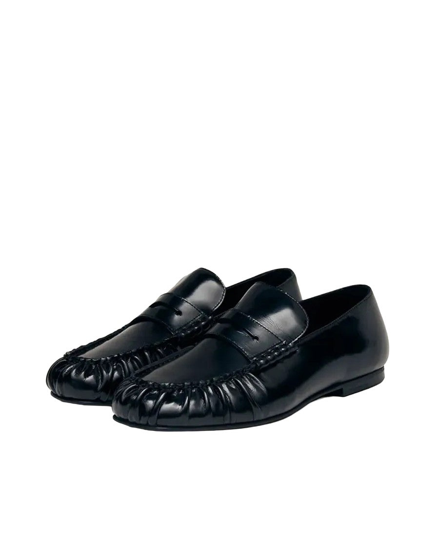 Alohas Penny Loafer Moccasins With Gathered Edges