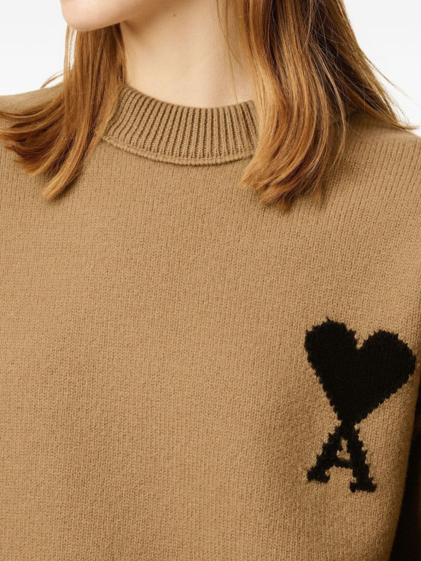 Ami Heart Wool Sweater