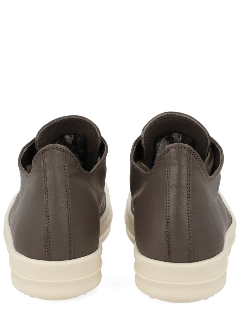 Rick Owens Muted Taupe Ram Leather Sneakers