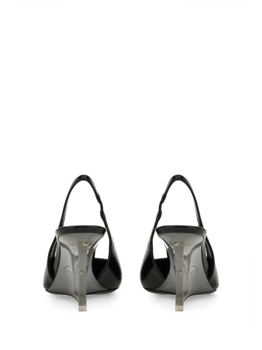 Saint Laurent "Miller" Leather Wedges