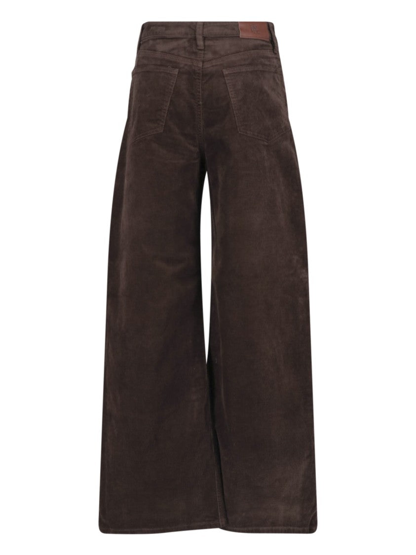 Polo Ralph Lauren Wide-Leg Cotton Corduroy Pants With Five-Pocket Design