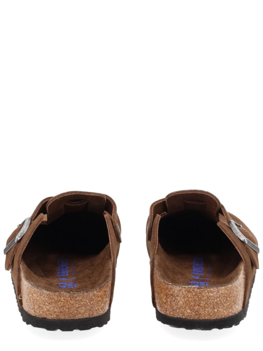 Birkenstock Narrow-Fit Suede Slip-On Sabot With Adjustable Strap