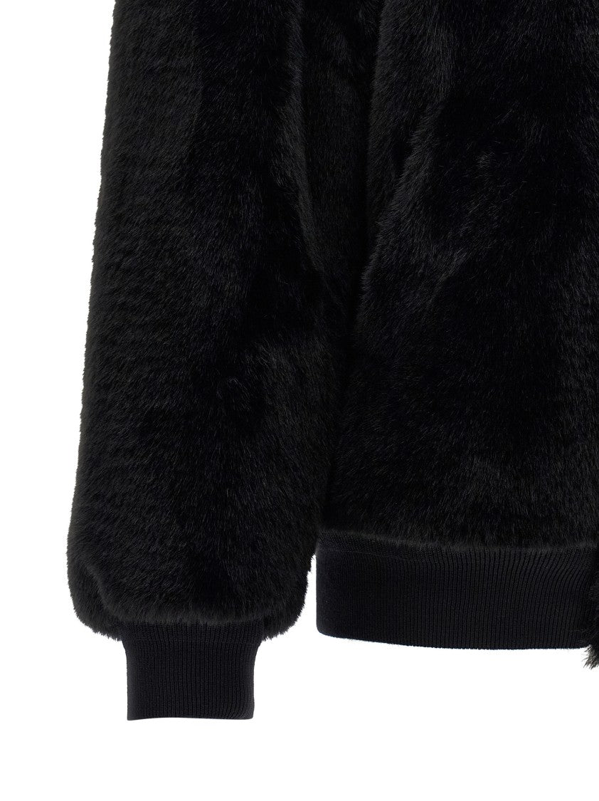 Prada Eco-Fur And Re-Nylon Reversible Bomber Jacket