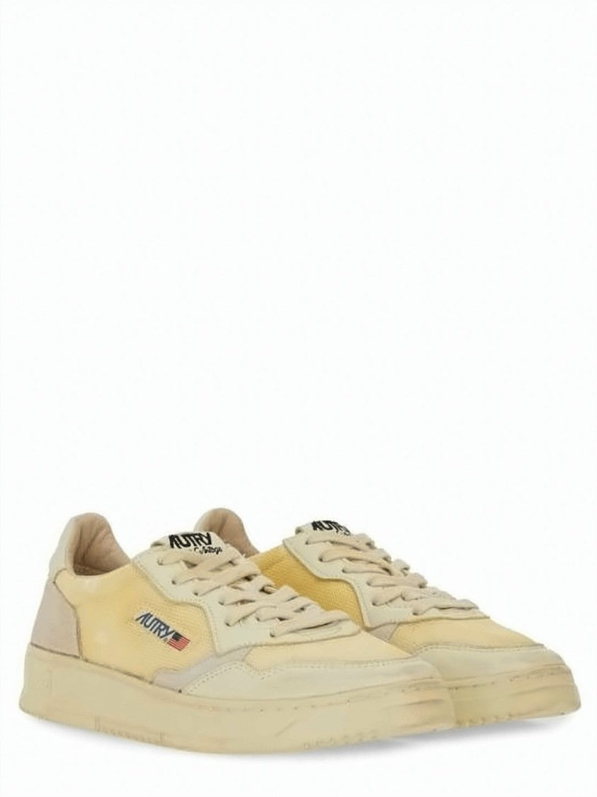 Autry Vintage-Inspired Low-Top Sneakers With Leather And Mesh