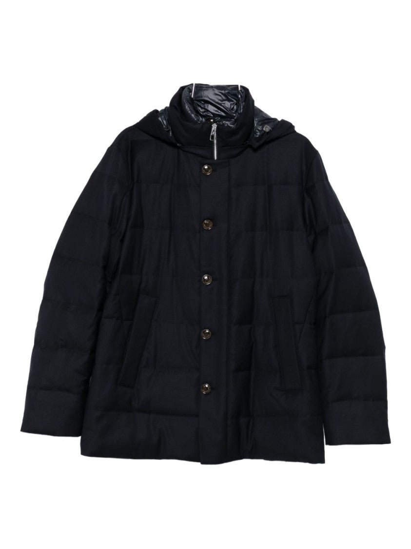 Montecore Long Hooded Padded Coat With Quilted Structure