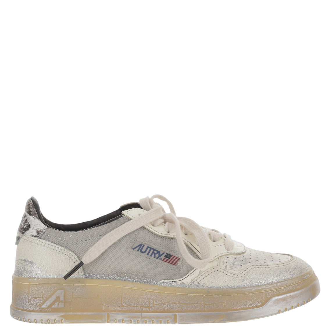 Autry Vintage-Inspired Medalist Super Sneakers With Color Block Design