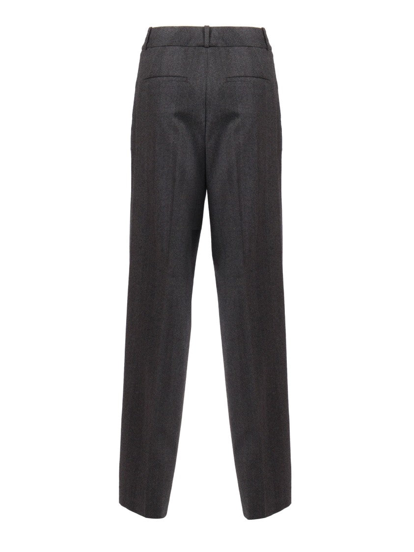 Peserico Tailored Straight-Leg Trousers In Smooth Fabric Blend