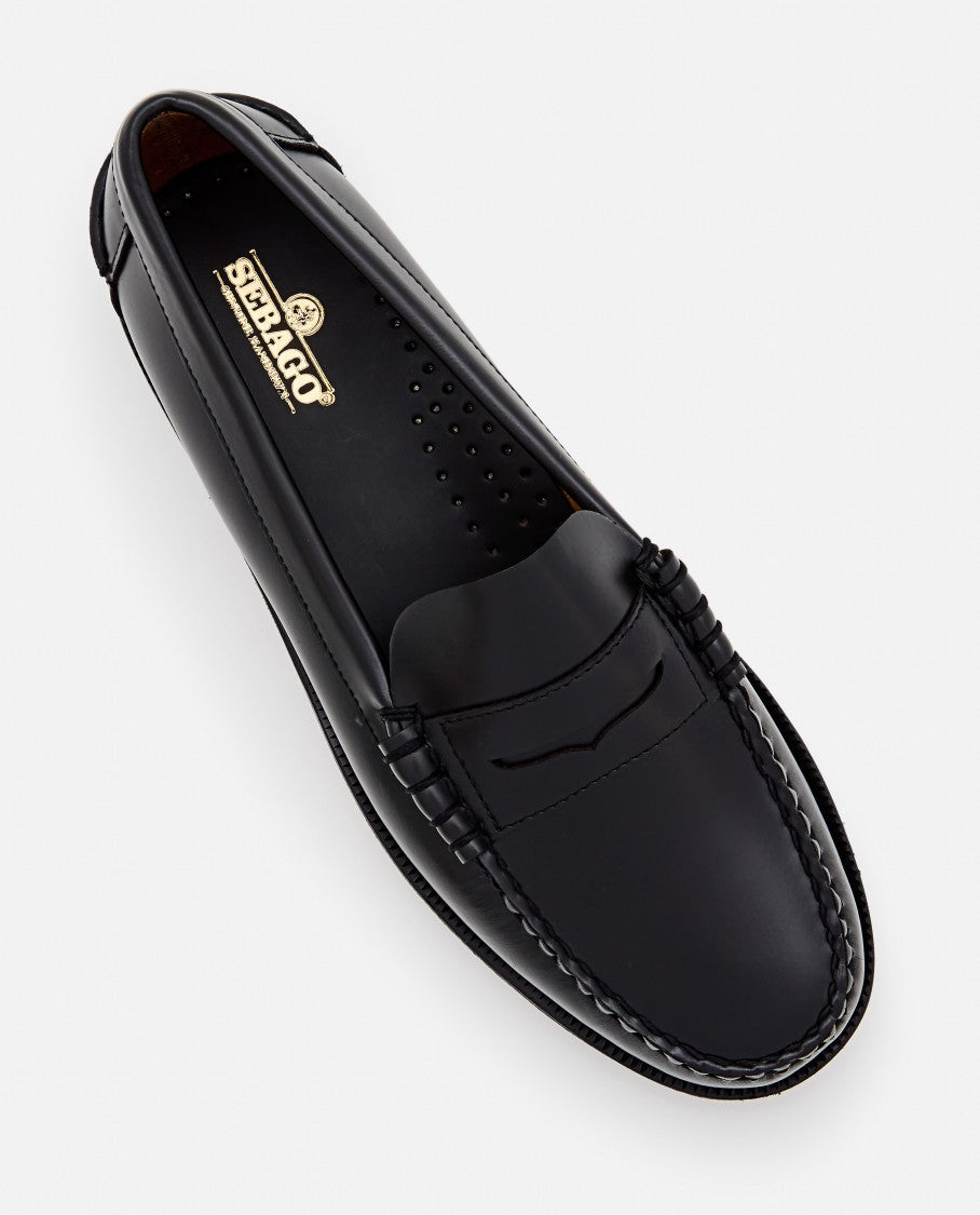 Sebago Classic Slip-On Black Leather Loafers