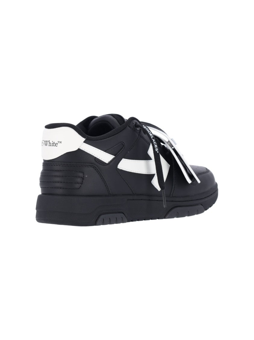 Off-White Black Calf Leather Out Of Office Sneakers