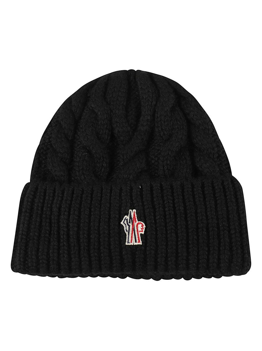 Moncler Grenoble Cable Knit Virgin Wool Beanie
