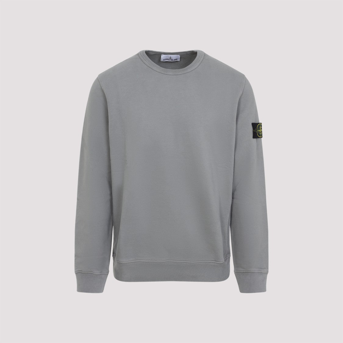 Stone Island Relaxed-Fit Grey Cotton Sweatshirt