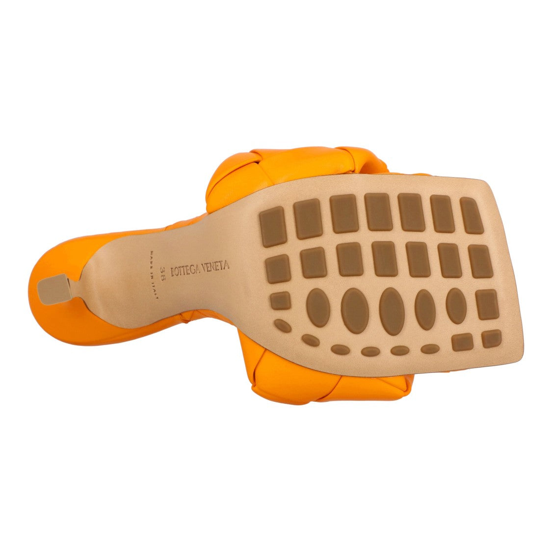Bottega Veneta Lido Mule Orange