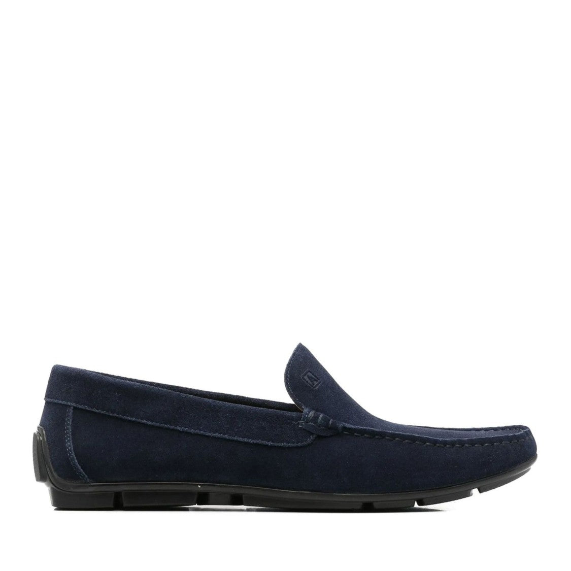 Alberto Gozzi Blue Leather Lining Suede Loafers