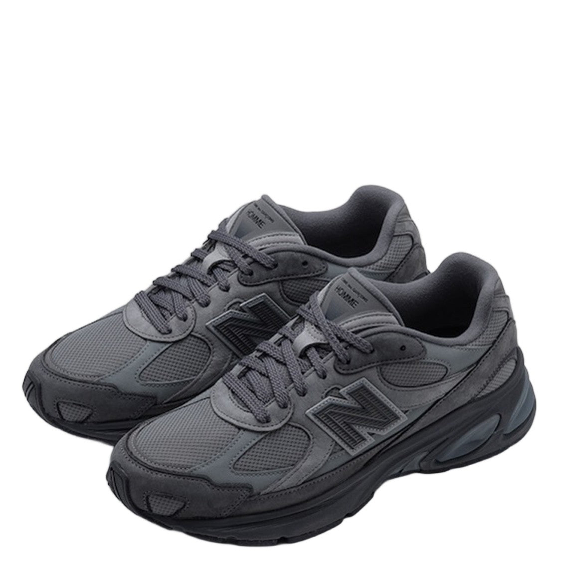 Homme X New Balance Panel Design Sneakers With Iconic 'N' Detail