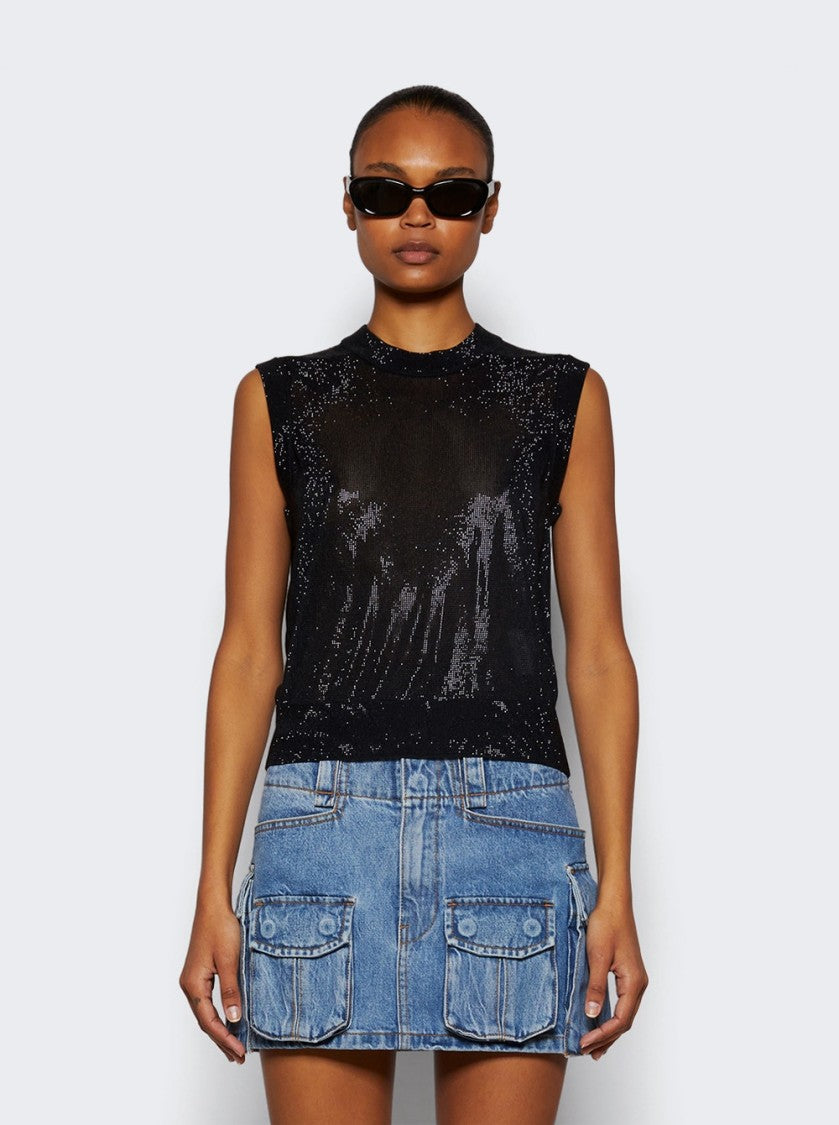 Alexander Wang Mock Neck Tank Black