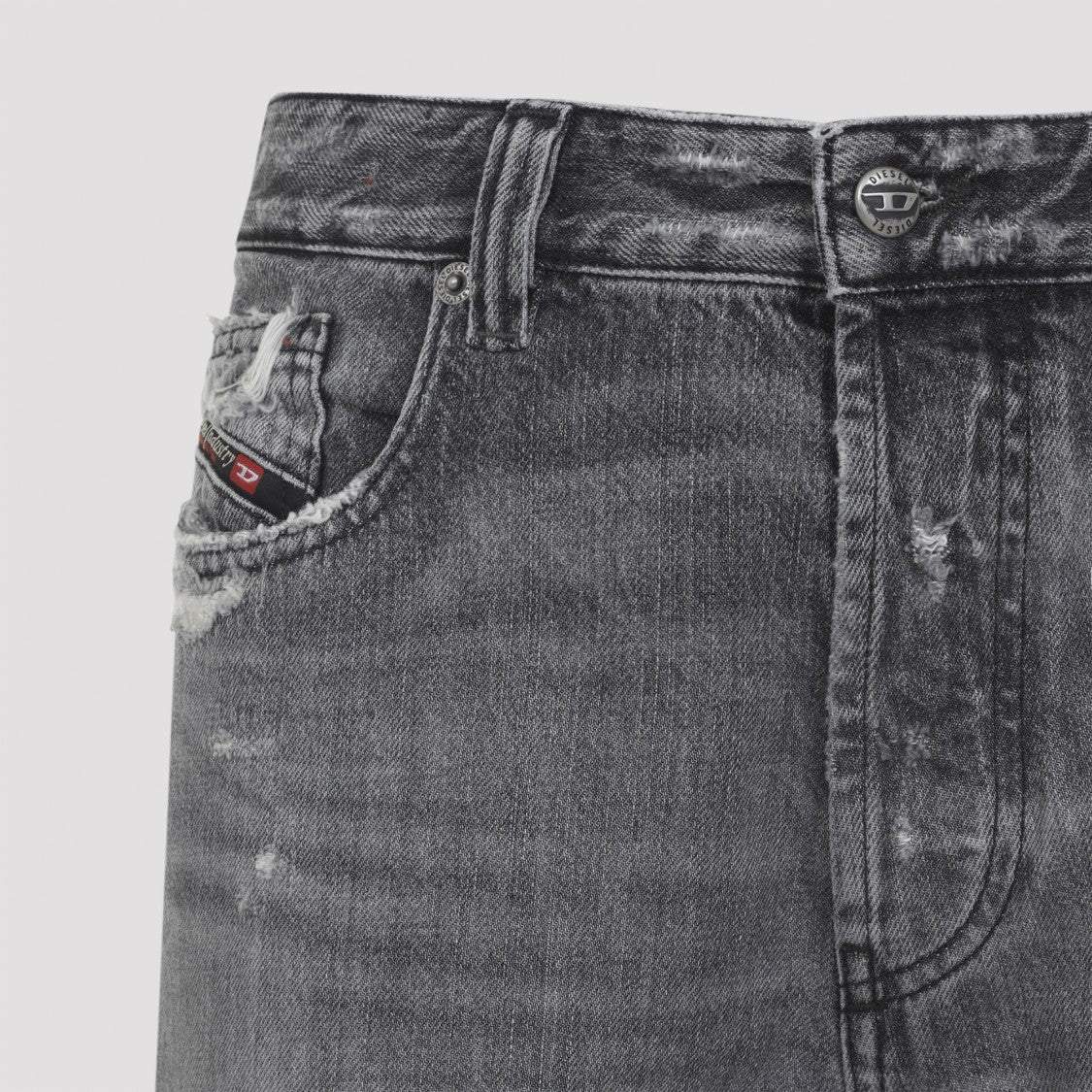 Diesel 1988 D-Ark Grey Cotton Jeans