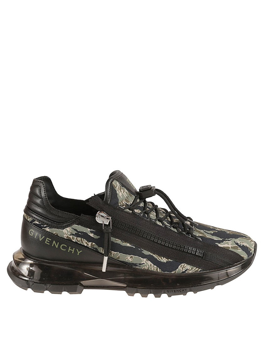 Givenchy Camouflage Pattern Sneakers With Glossy Finish