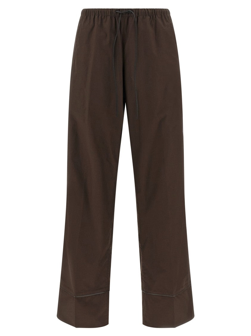Yves Salomon Leather Insert Pants
