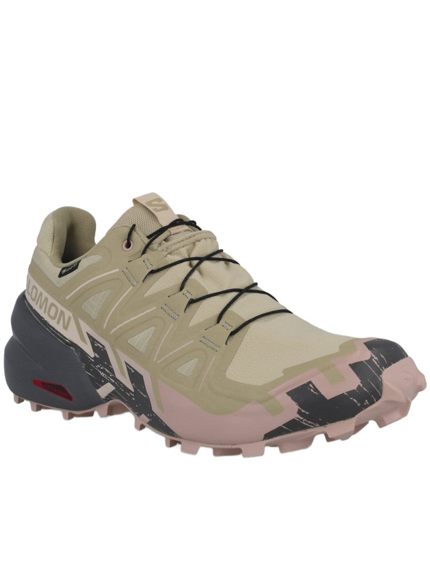 Salomon Trail-Ready Beige Gtx Shoes With Padded Collar