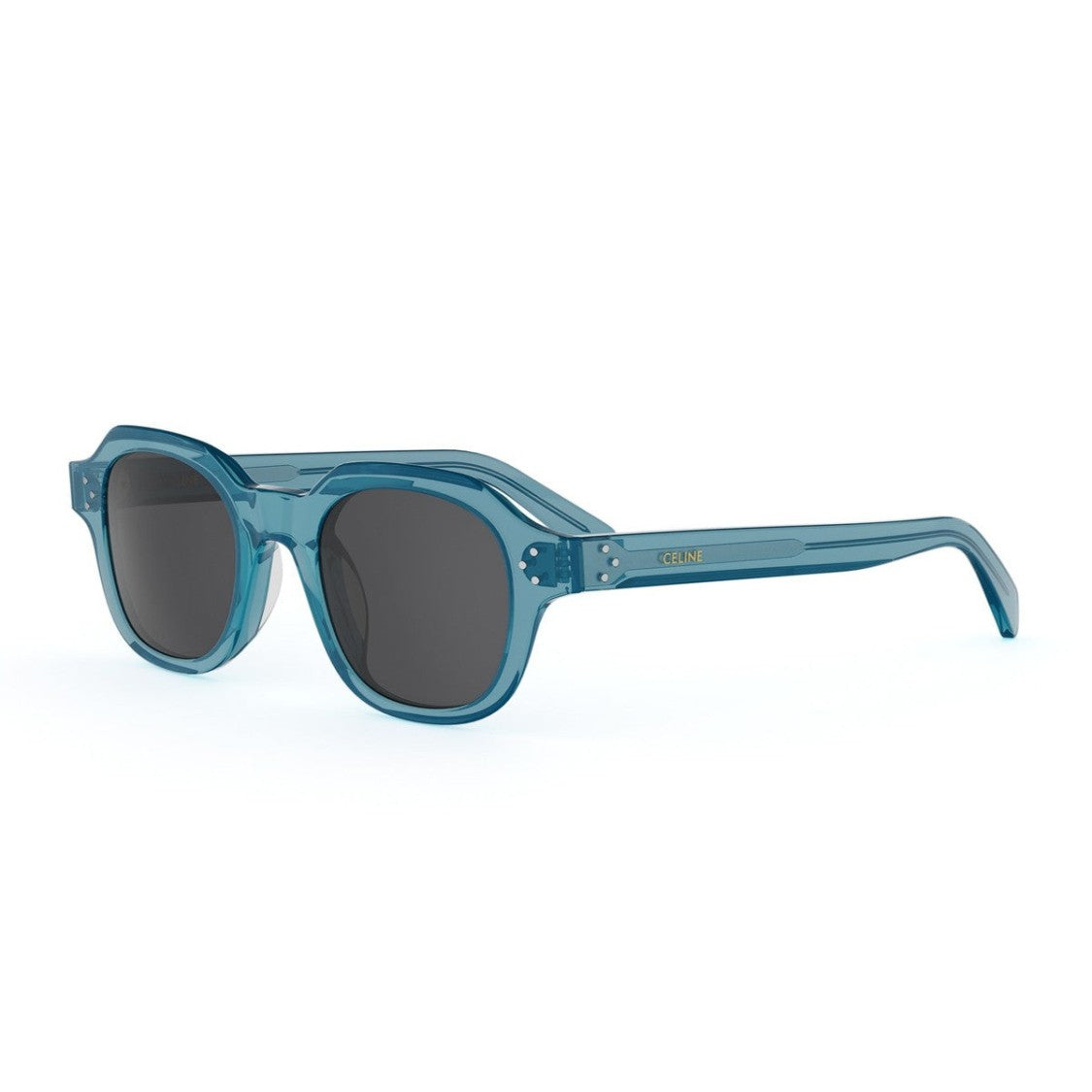 Celine Blue 3 Dots Hd Acetate Round Sunglasses
