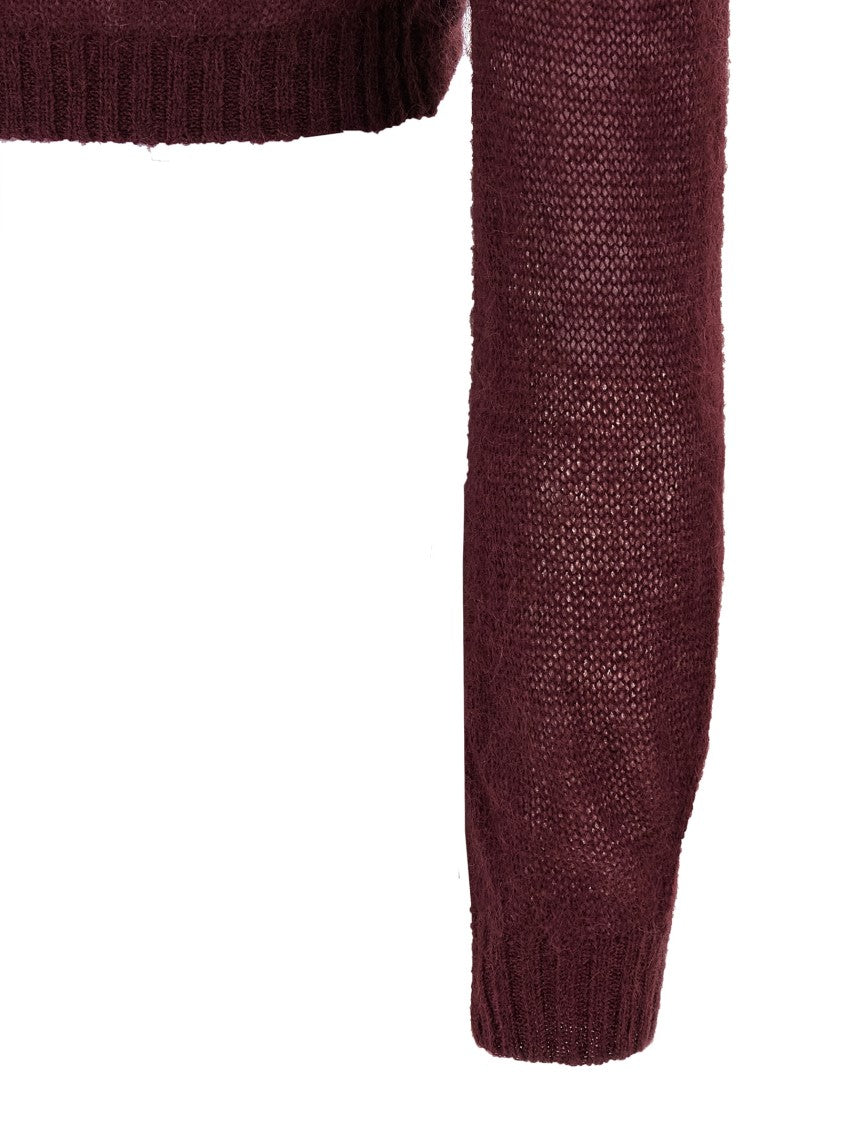 Twin-Set Cropped Wool Blend Sweater