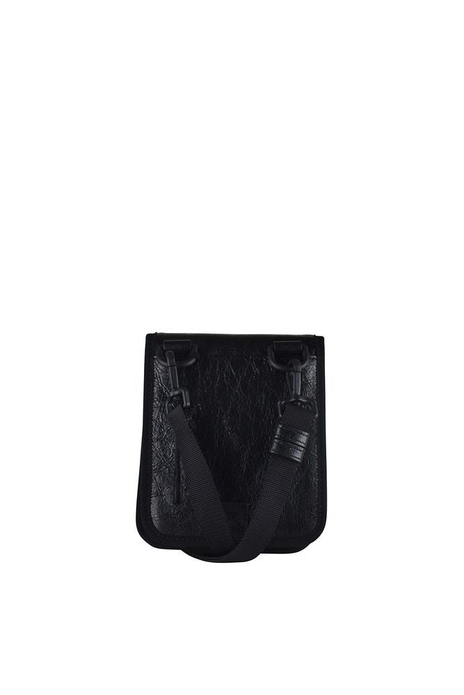 Balenciaga Textured Leather Satchel With Adjustable Strap