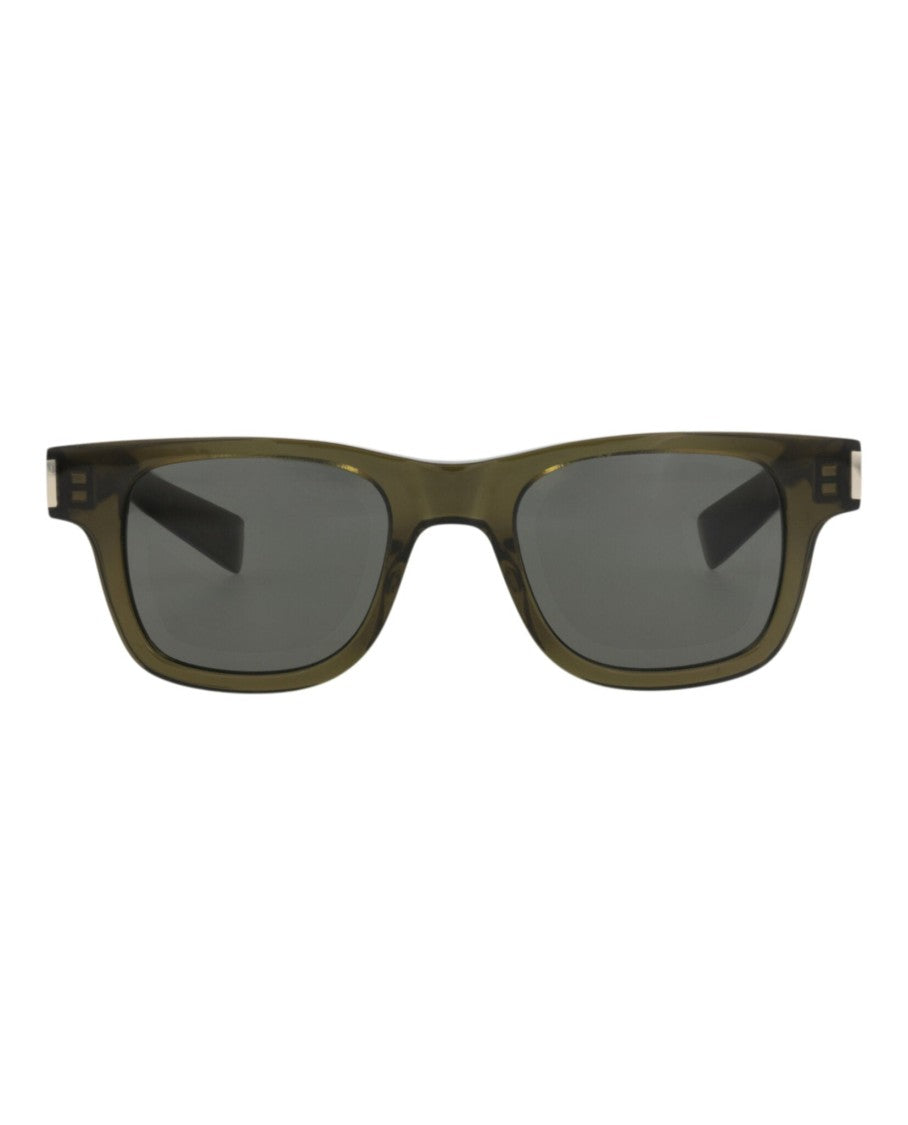 Saint Laurent Square-Frame Acetate Sunglasses With Saddle Nose Bridge