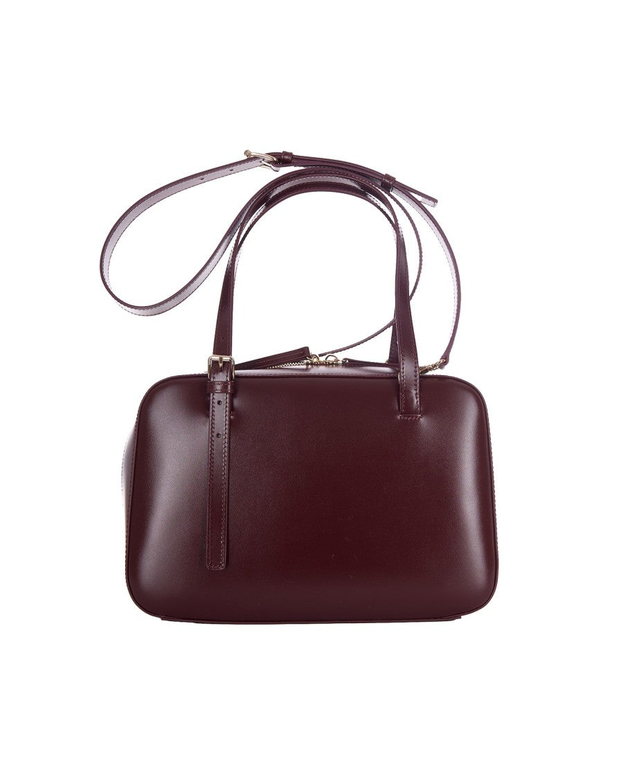 A.P.C. Virginie Box Handbag In Wine