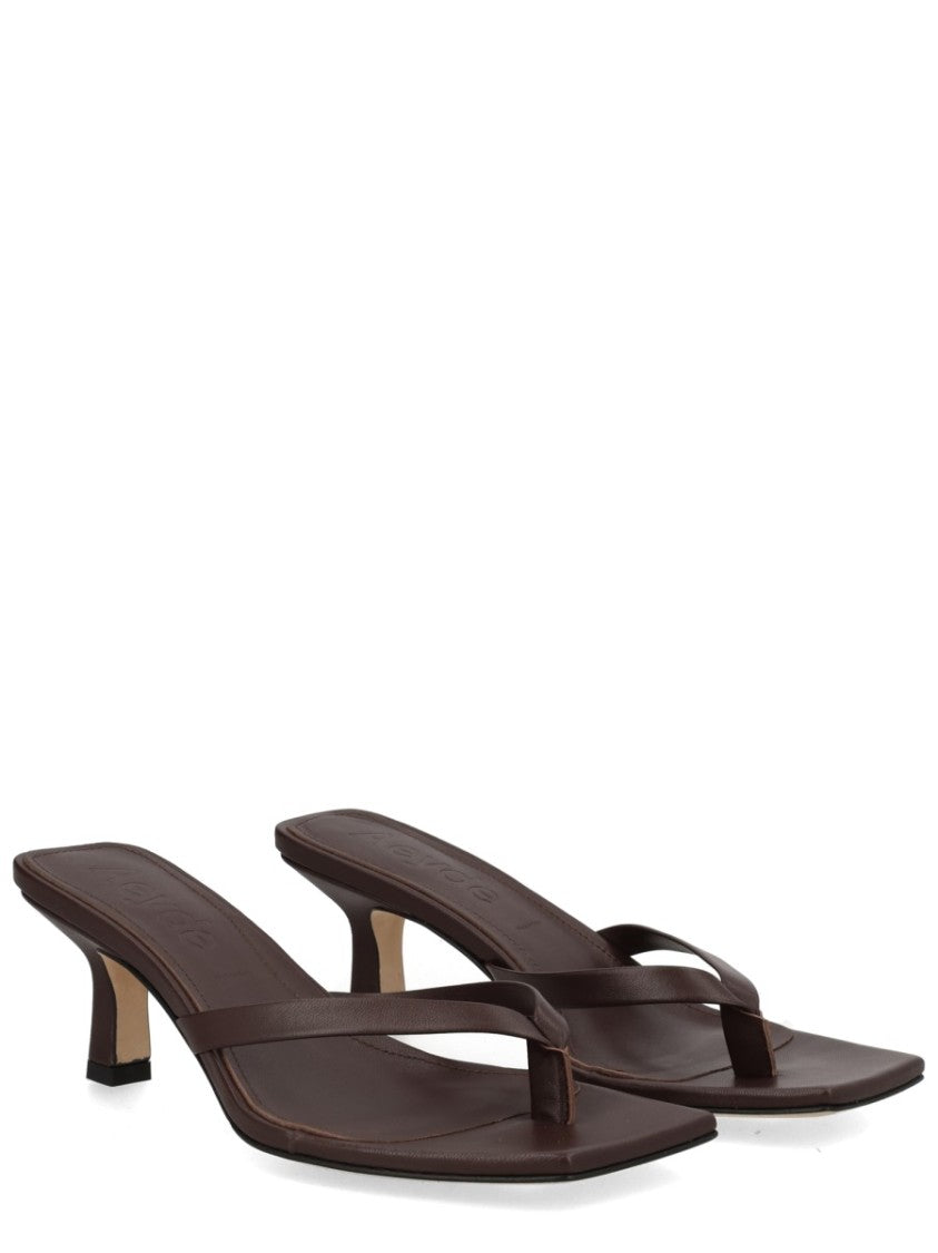 Aeydē Wilma Nappa Leather Square Toe Sandals