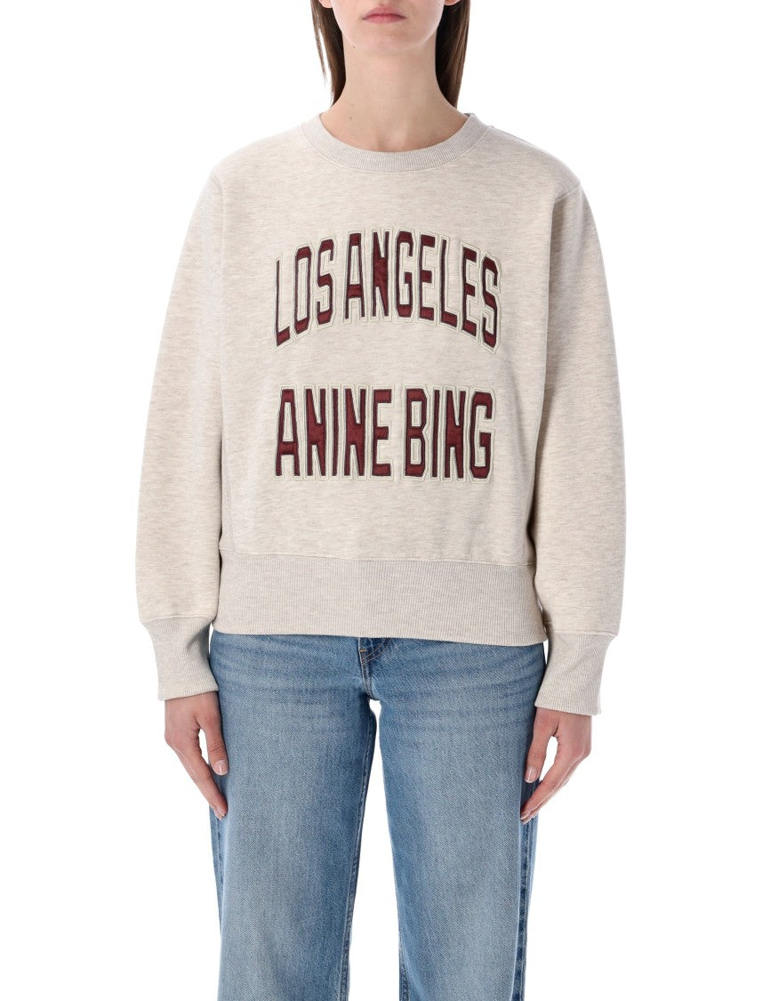Anine Bing Harry Shrunken Black Sweatshirt