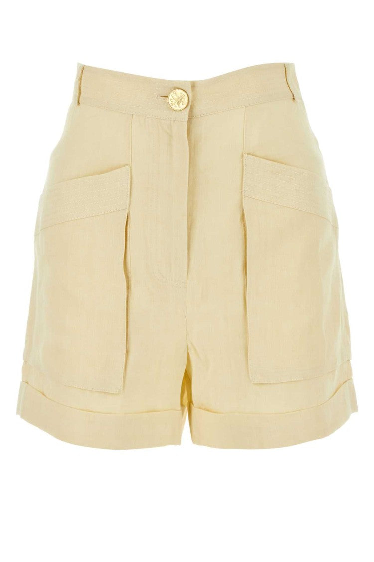 Le Kasha Ivory Linen Ashraf Shorts