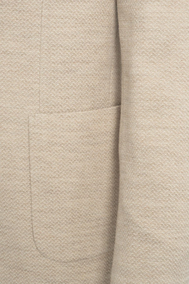 Circolo 1901 Double-Breasted Blazer With Classic Lapels And Textured Fabric