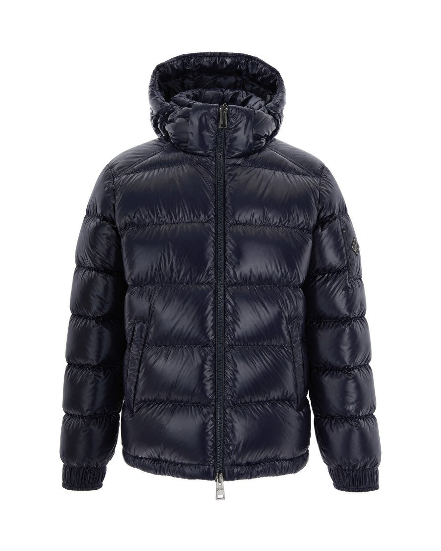 Herno Navy Glossy Goose Down Puffer Jacket