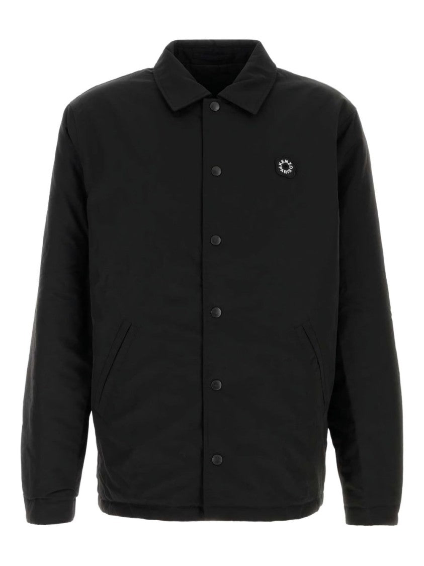 Kenzo Black Reversible Snap Button Jacket