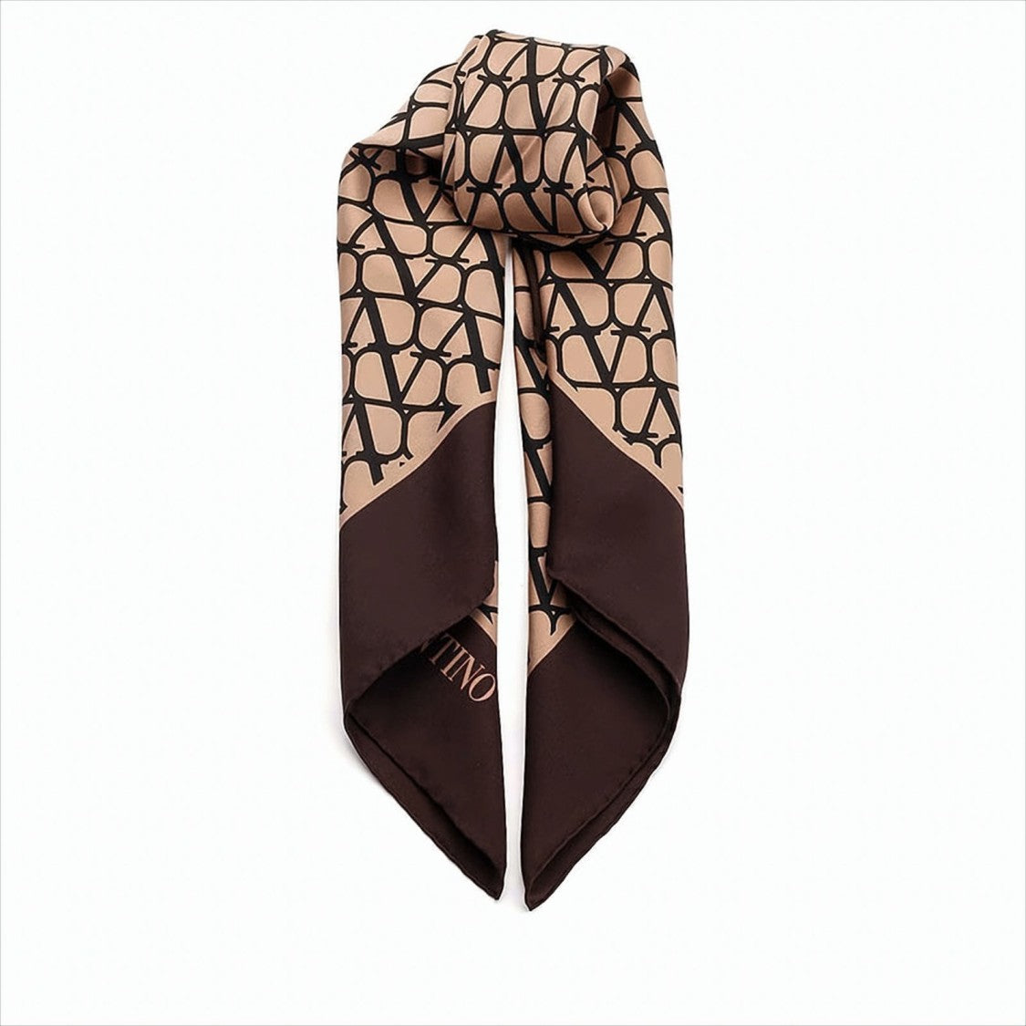 Valentino Garavani Silk Square Scarf With Abstract Pattern