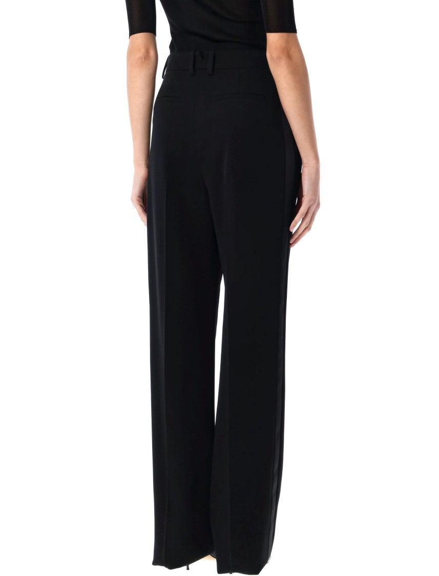 Saint Laurent Grain De Poudre Tuxedo Pants
