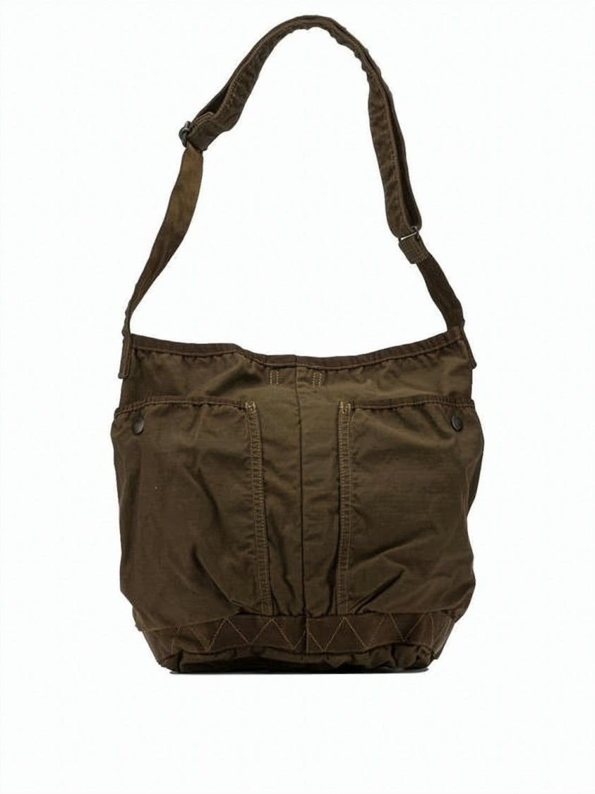 Porter Nylon Crossbody Bag With Flap Pocket