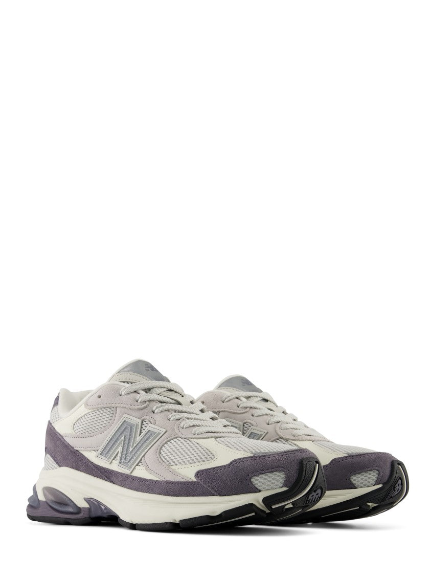 New Balance Layered Grey Sneakers With Suede And Mesh Finish
