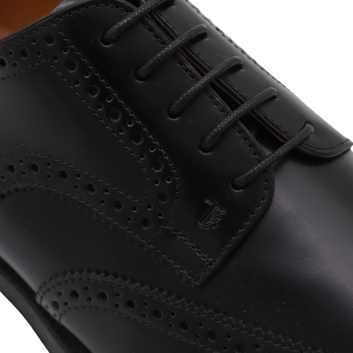 Tod's Classic Brogue Flat Shoes With Perforations