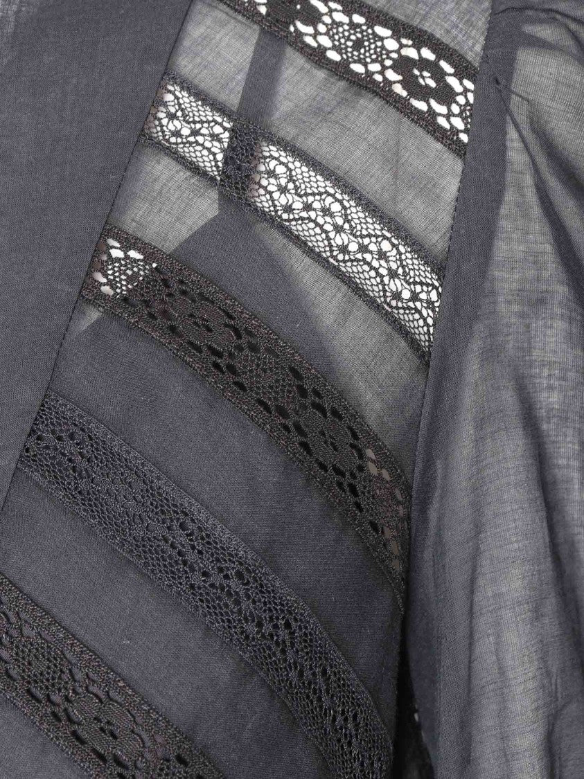 Max Mara Ruffled Hem Midi Dress