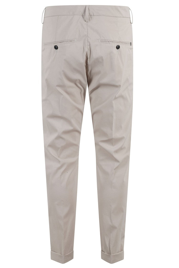 Dondup Beige Slim Chino Gaubert Poplin Cotton-Blend Chino Pants