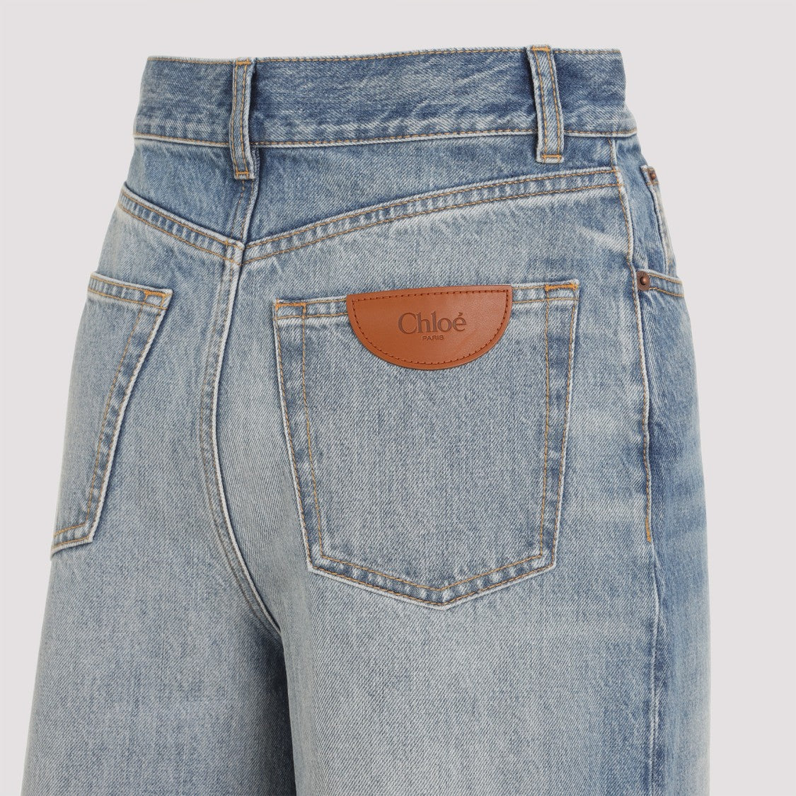 Chloé Dream Blue Cotton Jeans