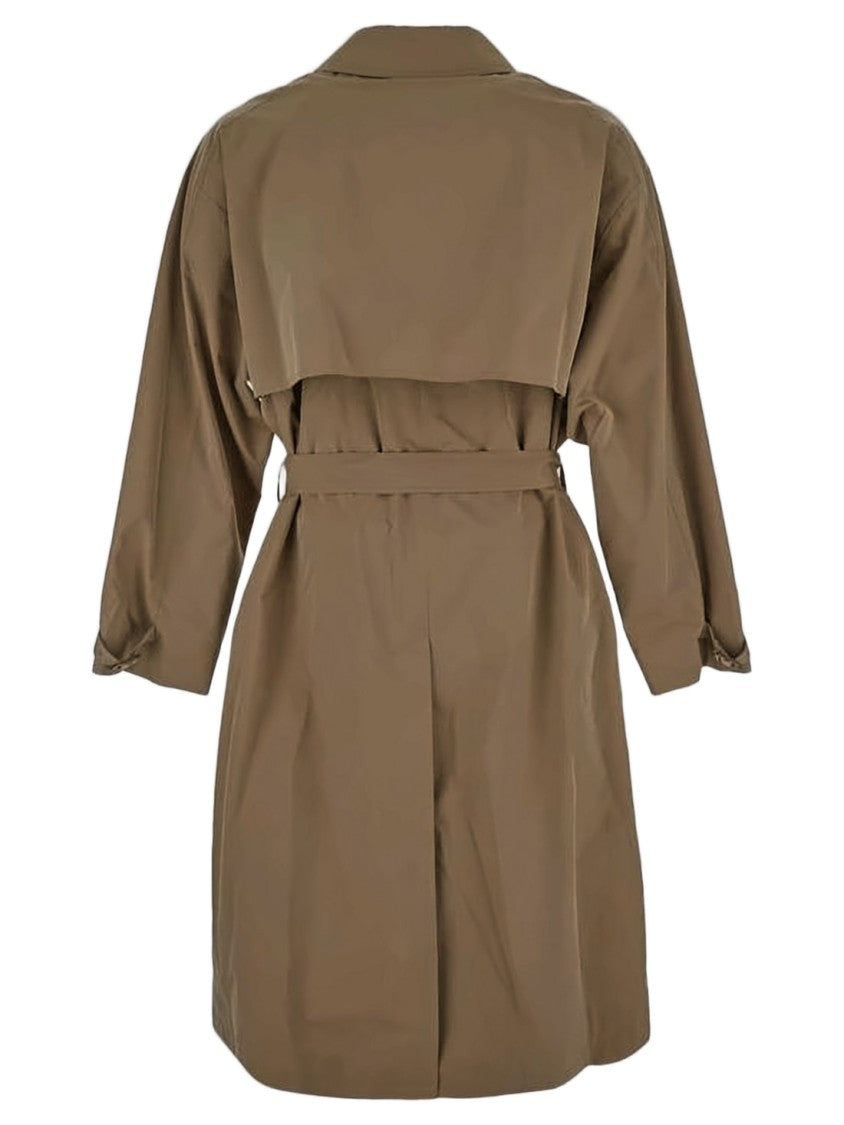 Auralee Brown Cotton-Polyester Blend Trench Coat