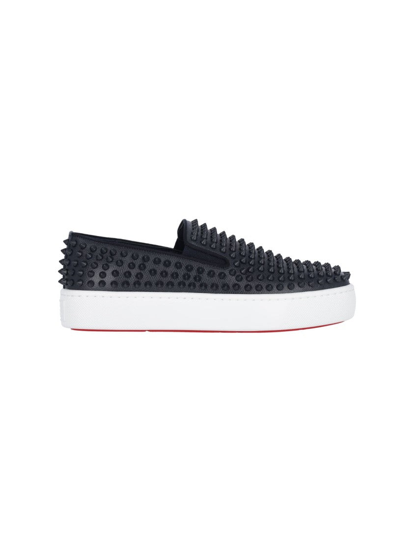 Christian Louboutin Spikeboat' Sneakers – Black