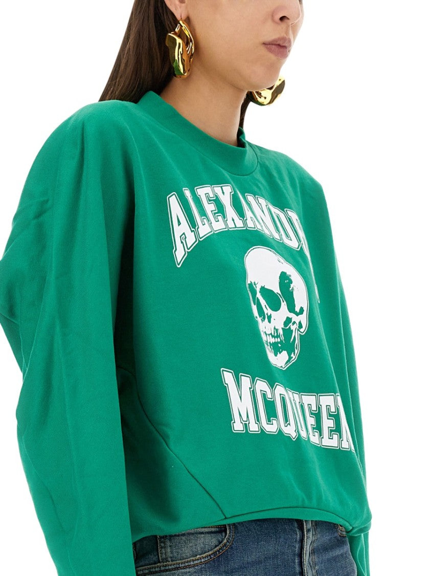 Alexander Mcqueen Varsiity Skull Sweatshirt