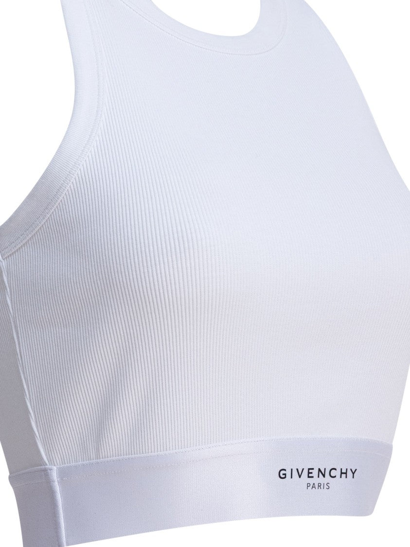 Givenchy Cropped Tank Top With High Neckline