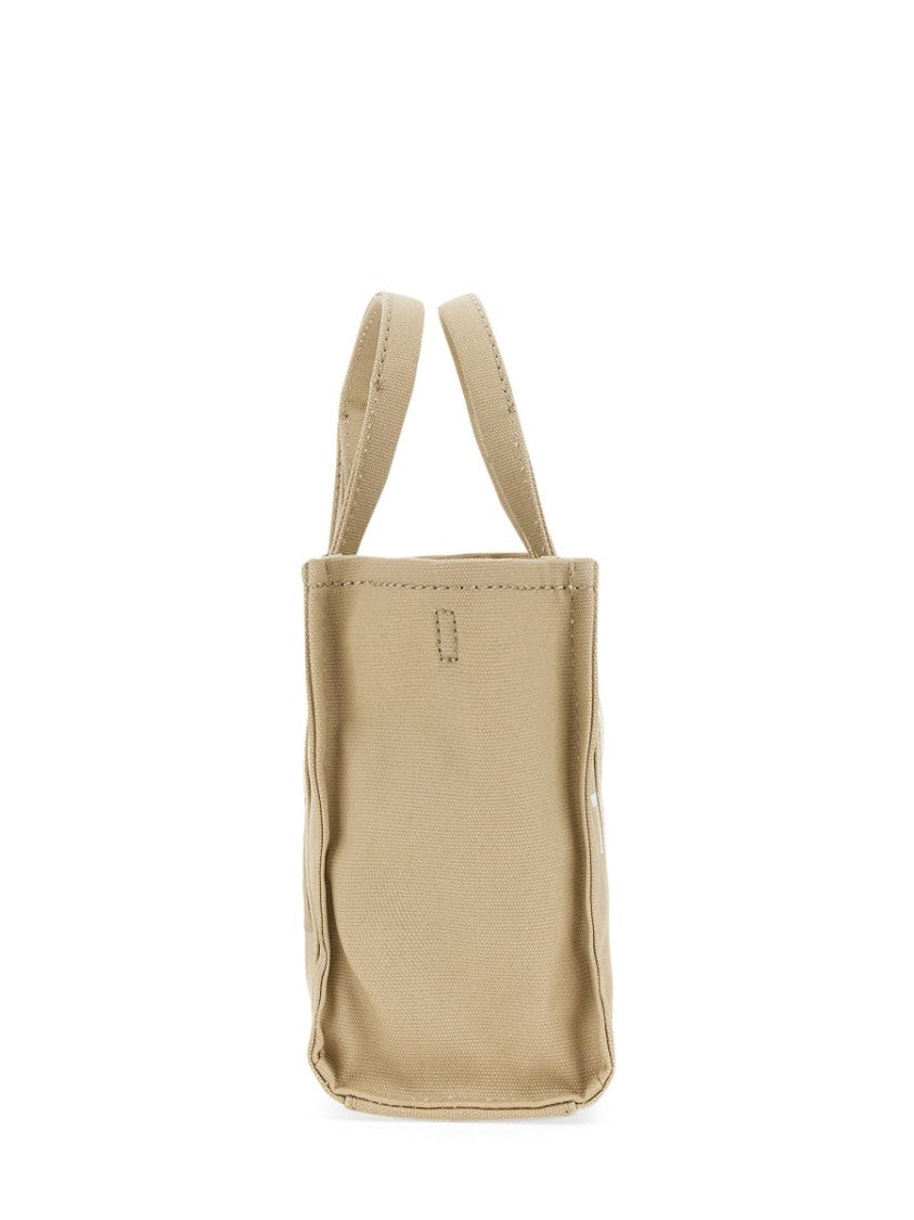 Marc Jacobs Black Cotton Canvas Small Logo Tote Bag