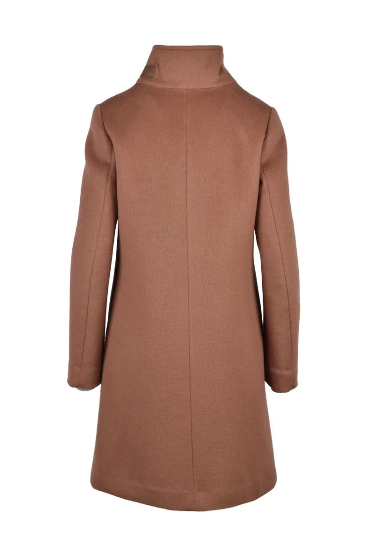 Patrizia Pepe High Collar Coat - Brown